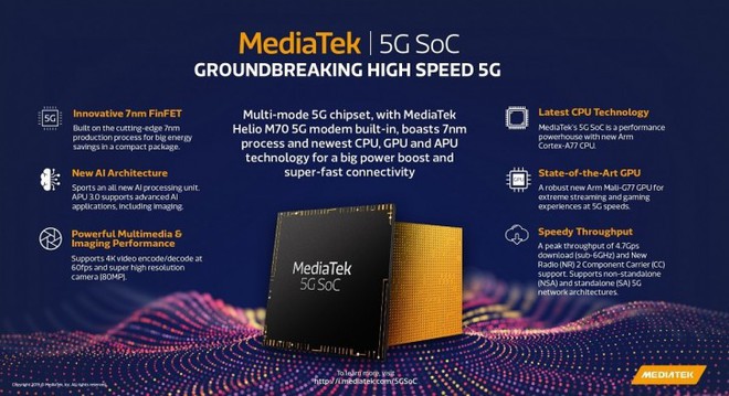 [Computex 2019] MediaTek giới thiệu vi xử lý Helio M70 với modem 5G - Ảnh 2.