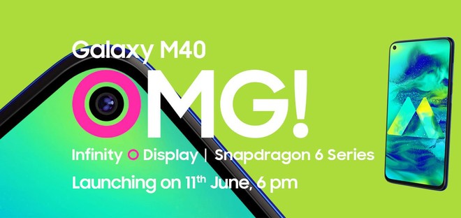 Samsung Galaxy M40 sẽ ra mắt vào ngày 11/6, dùng chip Snapdragon 675, màn hình đục lỗ - Ảnh 1.
