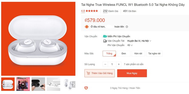 Dân mạng kháo nhau mua tai nghe không dây Funcl W1: Đỉnh cao True Wireless giá chưa tới 600k? - Ảnh 2.