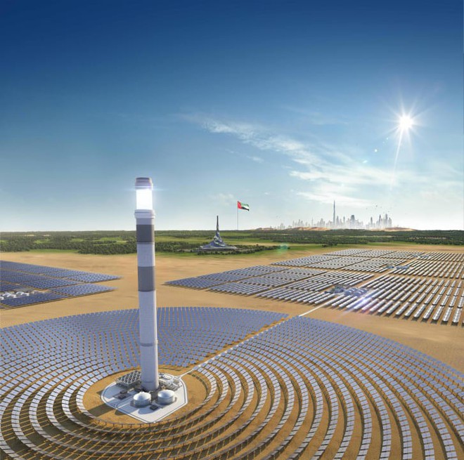 Giữa sa mạc Dubai, người ta sắp sửa hoàn thiện công viên năng lượng Mặt Trời khổng lồ có thể xô đổ mọi thứ kỷ lục - Ảnh 3.