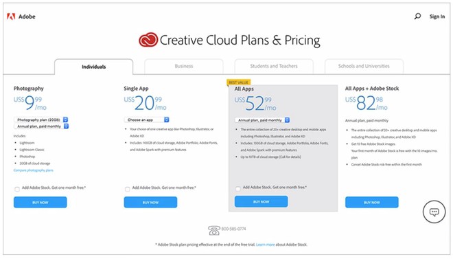 Adobe giở trò để người dùng phải trả gấp đôi tiền sử dụng dịch vụ Creative Cloud - Ảnh 2.