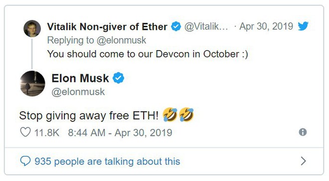 Elon Musk lại gây sự trên mạng, lần này troll Ethereum và đồng sáng lập Vitalik Buterin - Ảnh 2.
