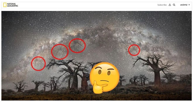 Bức ảnh Dải ngân hà được đăng bởi trang báo nổi tiếng National Geographic bị dân mạng tố là ảnh fake - Ảnh 1.