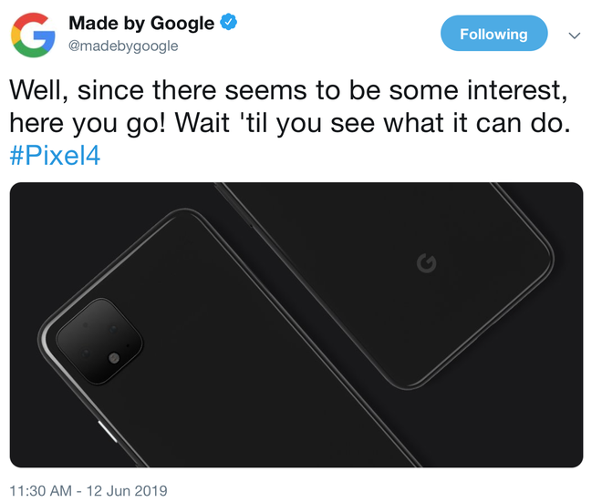 Google chính thức xác nhận Pixel 4 với cụm camera hình vuông giống iPhone 2019 - Ảnh 1.