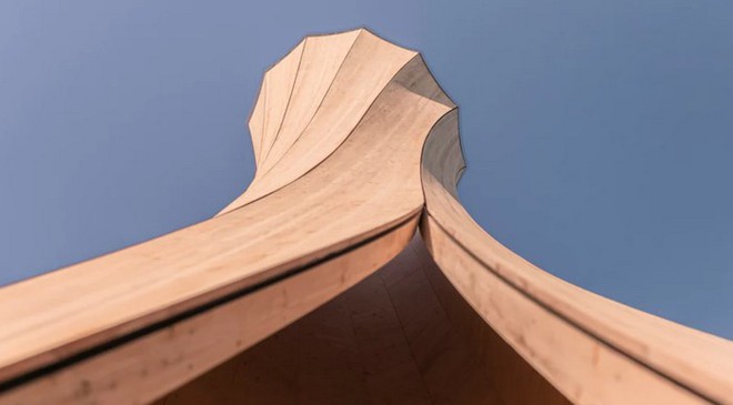 Độc đáo tòa tháp hình xoắn ốc được làm từ gỗ đầu tiên trên thế giới, không cong vênh, bền chắc không kém bê tông - Ảnh 5.