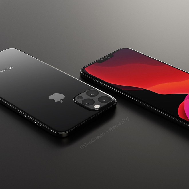 Ngắm concept iPhone 12 đẹp lung linh với tai thỏ nhỏ gọn hơn, 4 camera ở mặt lưng - Ảnh 1.