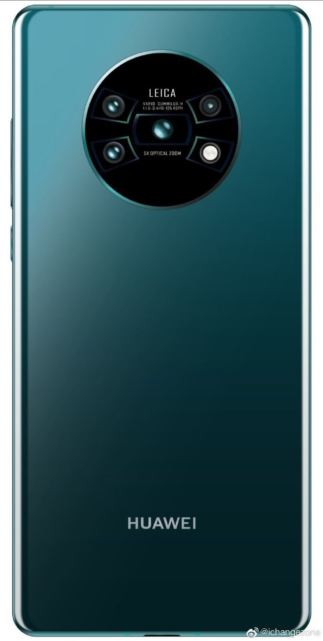 Lộ diện mặt lưng Huawei Mate 30, 4 camera và đèn LED xếp thành chữ X cực ngầu - Ảnh 1.