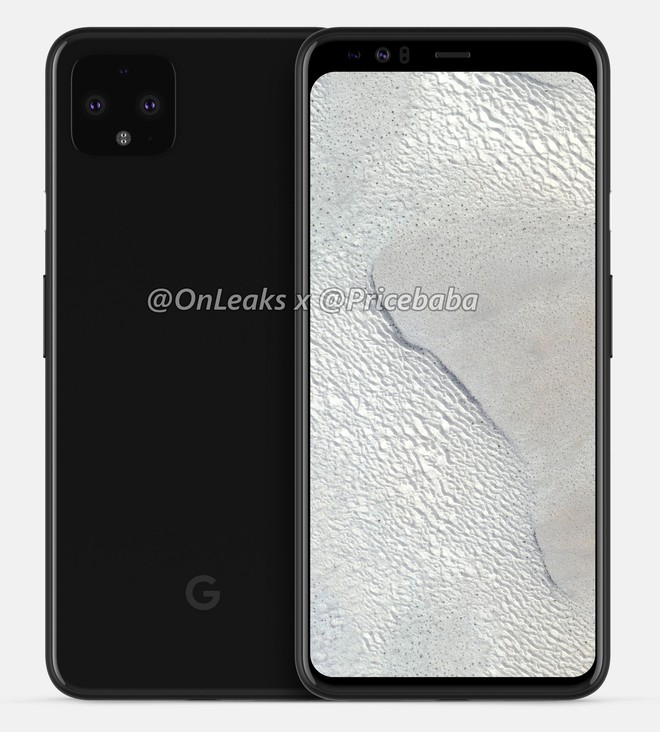 Đây là render vừa rò rỉ của Google Pixel 4 XL, không tai thỏ, không đục lỗ, tổng cộng 5 camera - Ảnh 1.