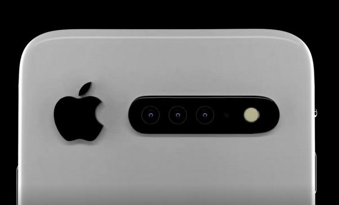 Ngắm ý tưởng thú vị về iPhone 11 với 3 camera sau nằm ngang và thay đổi vị trí logo Táo Khuyết - Ảnh 2.