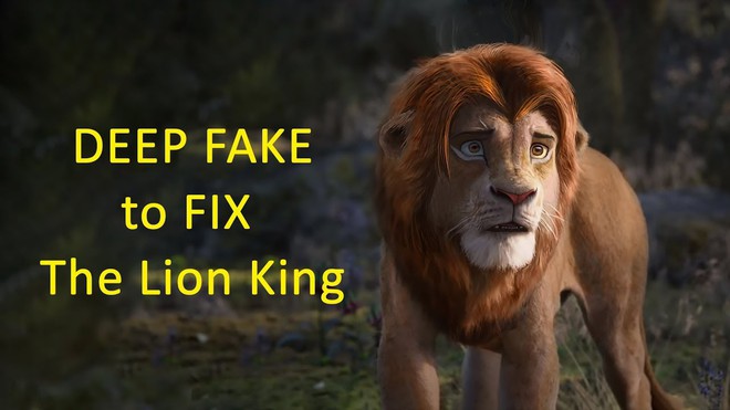 Thanh niên dùng deepfake để sửa CGI bộ phim Vua sư tử mới, kết quả rất mĩ mãn - Ảnh 1.