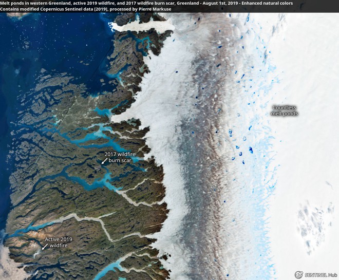 Bức ảnh vệ tinh cho thấy tình trạng đáng lo ngại về những gì đang xảy ra với một trong những nơi lưu trữ băng lớn nhất Trái Đất - Ảnh 1.