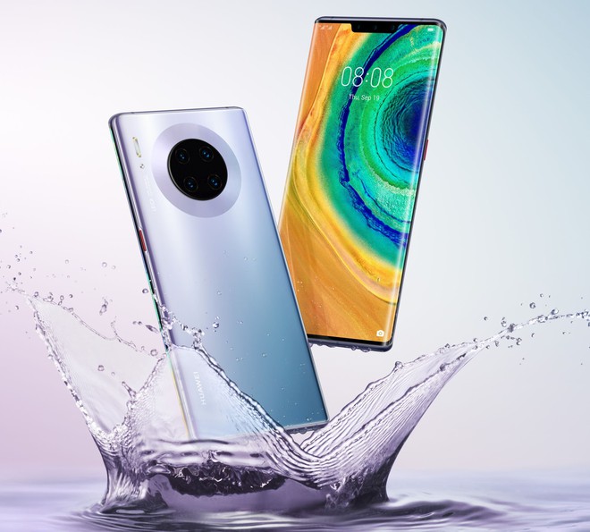 Huawei Mate 30/30 Pro lộ ảnh dựng 3D, 4 camera sau cùng màn hình thác đổ, vẫn cài đặt Android 10 - Ảnh 1.