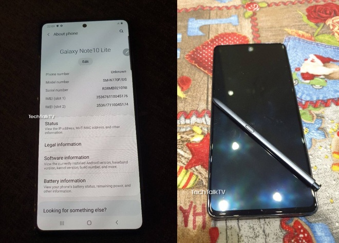 Galaxy Note 10 Lite lộ ảnh thực tế: Màn hình phẳng, cụm camera sau hình vuông - Ảnh 2.