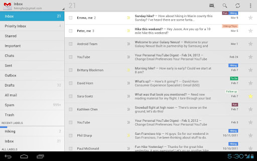 Gmail cho Android được "l&ecirc;n đời" 3