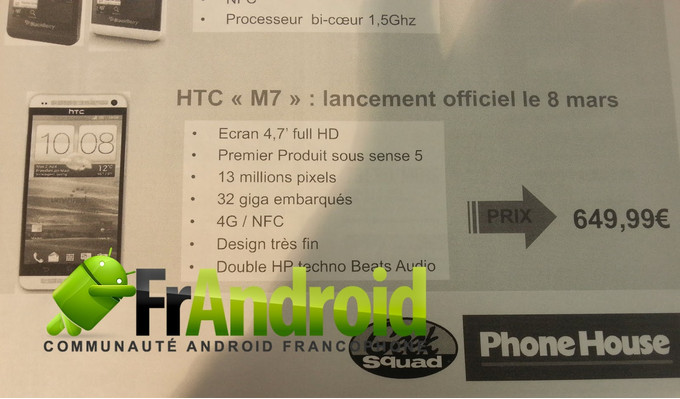 HTC M7 sẽ mang danh HTC One 2