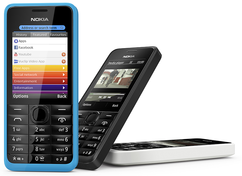 Nokia giới thiệu 2 điện thoại phổ thông 105 và 301 với pin "siêu bền" 4