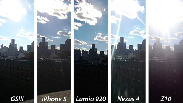 Cuộc chiến camera giữa Lumia 920, BlackBerry Z10, iPhone 5, Galaxy S III và Nexus 4 4