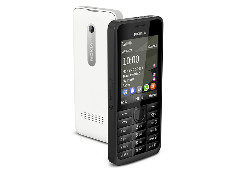 Nokia giới thiệu 2 điện thoại phổ thông 105 và 301 với pin "siêu bền" 5