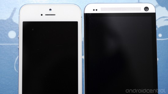 HTC One so dáng cùng iPhone 5 6