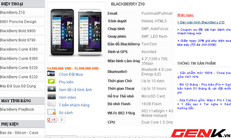 BlackBerry Z10: Hàng về nhiều, giá giảm mạnh 3