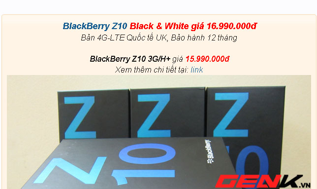 BlackBerry Z10: Hàng về nhiều, giá giảm mạnh 4