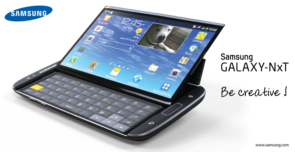 Galaxy NxT: Phablet màn hình 5,5 inch sở hữu bàn phím QWERTY 1