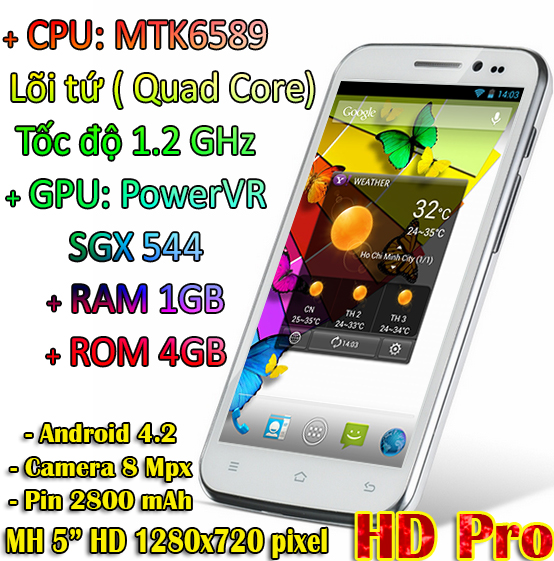 HD Pro tự tin với chuẩn mực smartphone 5