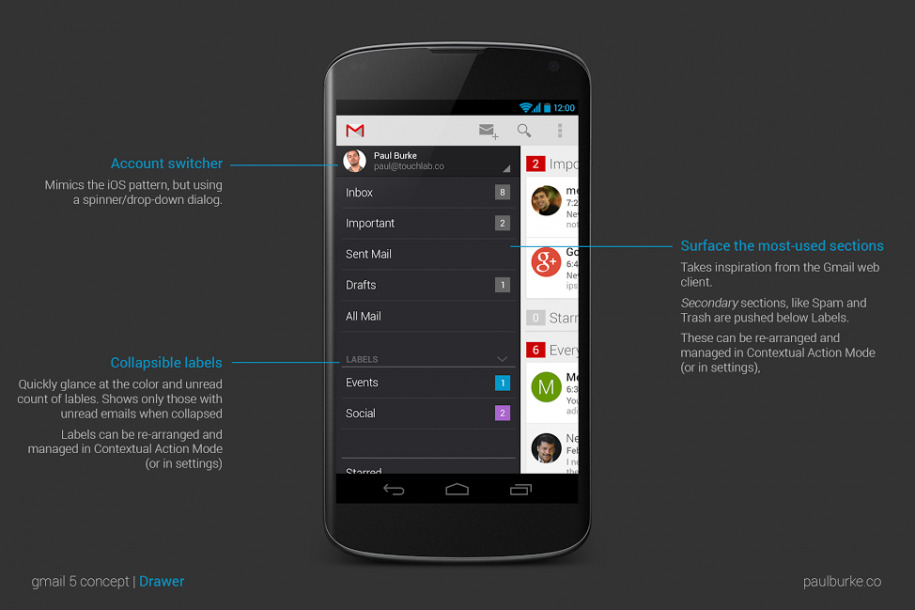 Một Gmail đa năng hơn trên smartphone 5