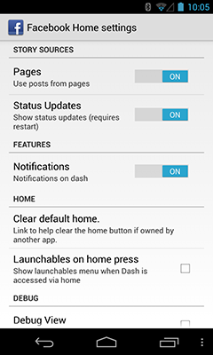 Xuất hiện bộ cài đặt Facebook Home cho các thiết bị Android 7