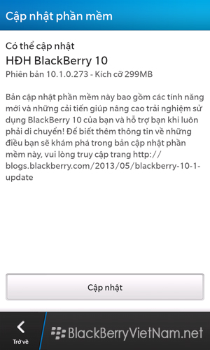 BlackBerry Z10 tại Việt Nam đã có thể cập nhật BlackBerry 10.1 1