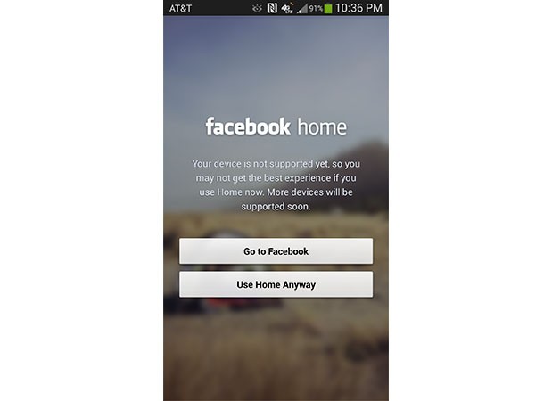 Facebook home chính thức hỗ trợ cho HTC One, Galaxy S4 vẫn cần chờ thêm 1