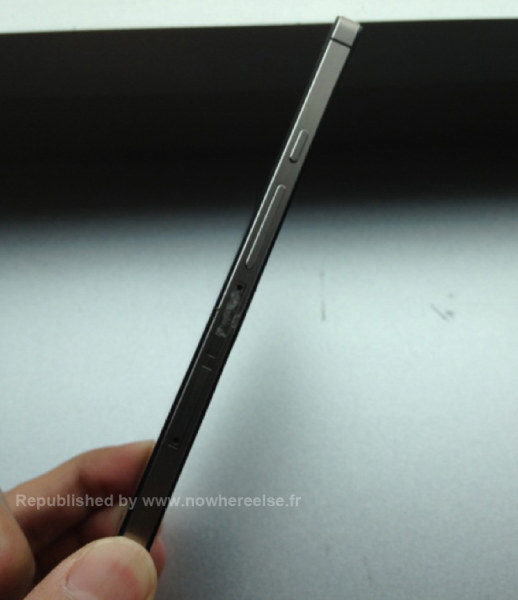Rò rỉ hình ảnh mới về smartphone mỏng nhất thế giới Huawei Ascend P6-U06 với thiết kế vỏ kim loại 3