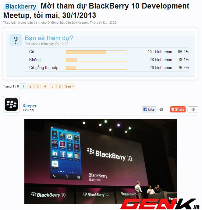 Fan BlackBerry Việt "sôi sục" với sự kiện ra mắt BlackBerry 10 3