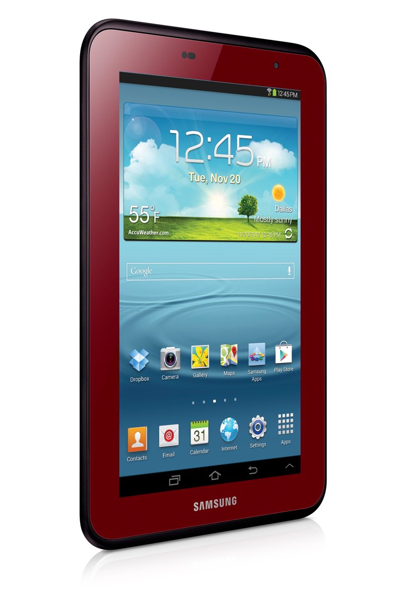 Galaxy Tab 2 7 inch ra mắt phiên bản màu đỏ 2