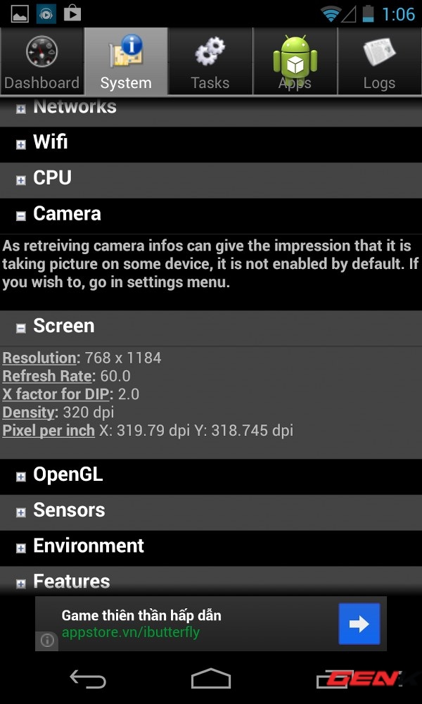 Trải nghiệm nhanh LG Nexus 4 16