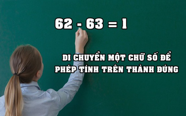  Câu hỏi tuyển dụng ‘cân não’ bậc nhất của Apple: ‘62-63=1’, chỉ di chuyển một chữ số, hãy làm phép tính trên trở thành đúng - Ảnh 1.