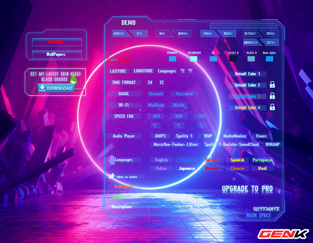 Hô biến Desktop của Windows 10 thành trạm không gian với bộ giao diện Neon Space - Ảnh 11. Hô biến Desktop của Windows 10 thành trạm không gian với bộ giao diện Neon Space - Ảnh 11.