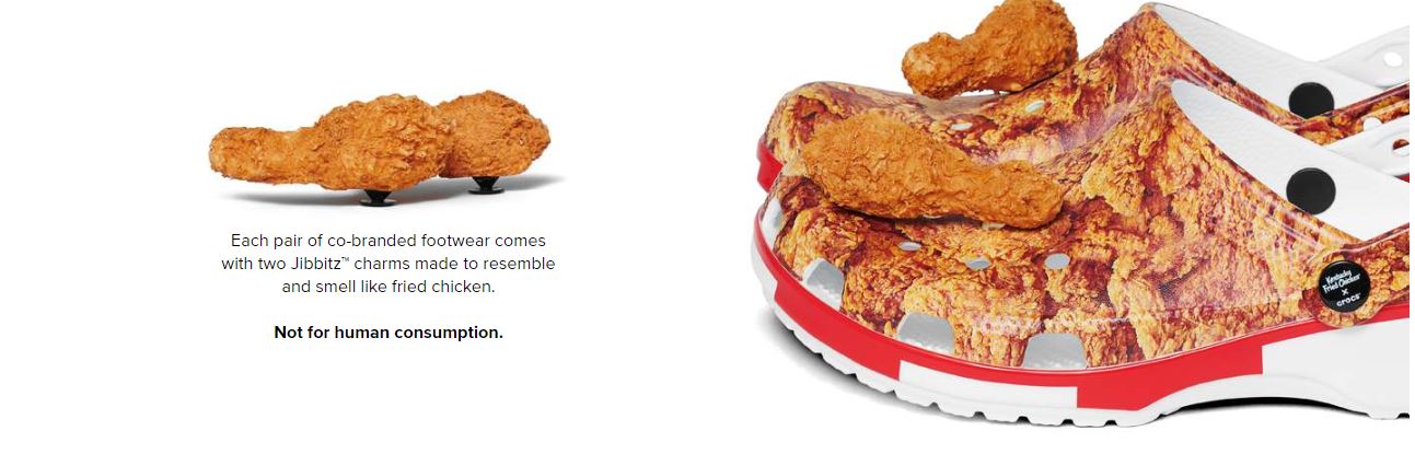 KFC ra mắt đôi sục cực dị có họa tiết và mùi vị gà rán, giá gần 1,4 triệu  đồng