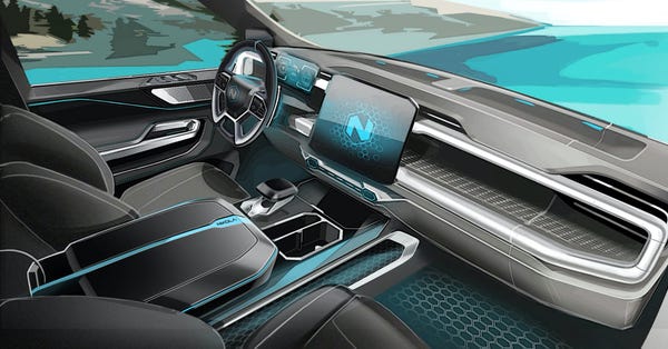 Xe bán tải điện đối thủ của Tesla Cybertruck lộ diện: trâu hơn, thiết kế nội thất như xe tương lai - Ảnh 2.