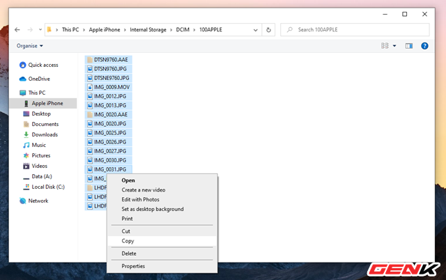 Copy nhanh hình từ iPhone sang máy tính mà không cần cài thêm phần mềm - Ảnh 6.