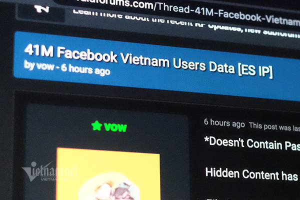 Lộ thông tin tài khoản 41 triệu người dùng Facebook Việt Nam? - Ảnh 1.