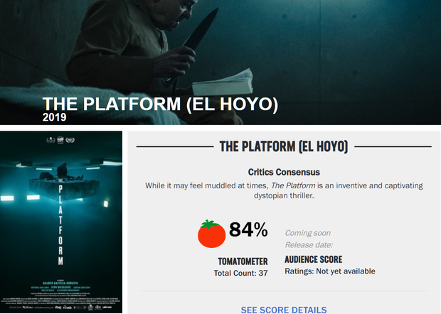 Hàng loạt cây viết uy tín quốc tế khen hết lời The Platform - phim kinh dị vừa ra mắt đã lọt top 3 Netflix Việt Nam - Ảnh 1.