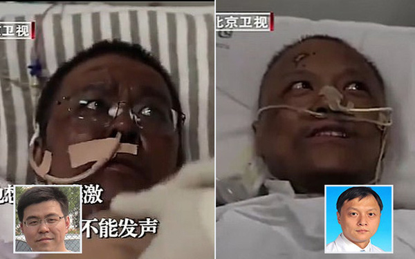 Hai bác sĩ Trung Quốc có làn da bị đổi sang màu nâu sau một thời gian dài chống chọi với Covid-19 - Ảnh 1.