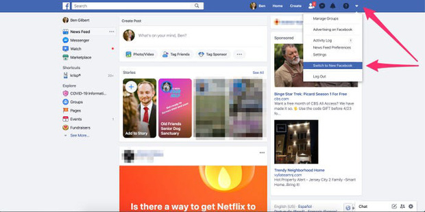 Facebook web update giao diện đen sì cho tất cả người dùng Việt Nam, bạn đã biết cách đổi ngay chưa? - Ảnh 1.