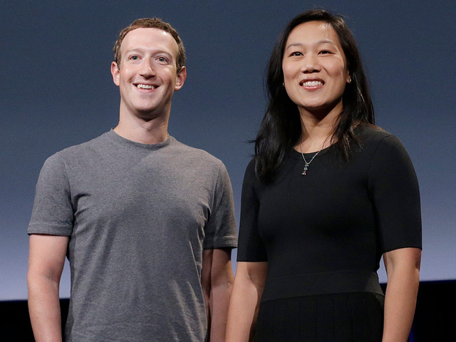 Vợ chồng Mark Zuckerberg và Priscilla Chan.