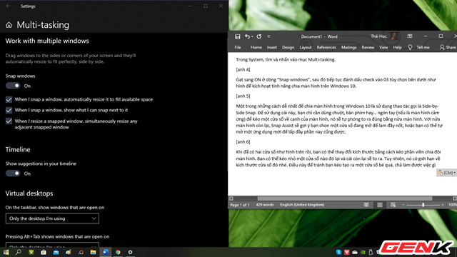 Windows 10 cũng có chức năng chia màn hình như trên macOS, thậm chí là đa năng hơn - Ảnh 6.
