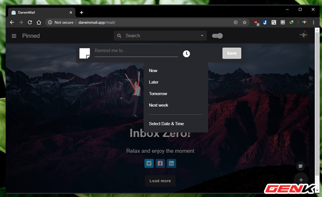 Tính năng tạo ghi chú nhắc nhở.