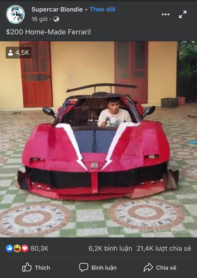 Báo Tây hứng thú khi thấy Youtuber Việt làm siêu xe Ferrari, Bugatti với giá vài triệu đồng - Ảnh 11.