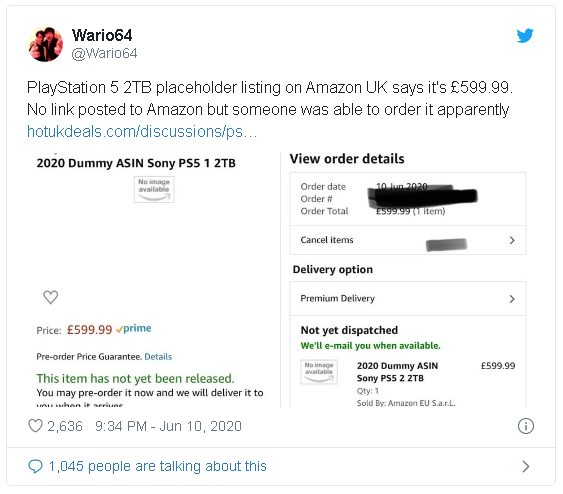 Amazon vừa vô tình làm lộ giá bán của PlayStation 5 - Ảnh 2.