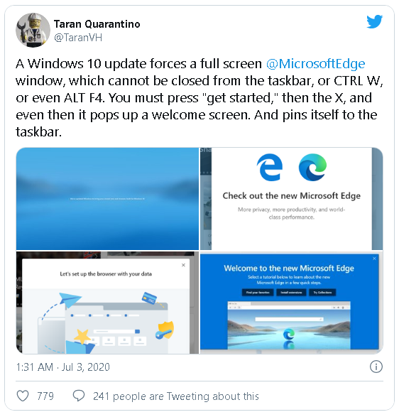 Người dùng tức điên với Microsoft, vì bị ép buộc cài đặt trình duyệt Edge thông qua cập nhật tự động của Windows 10 - Ảnh 2.